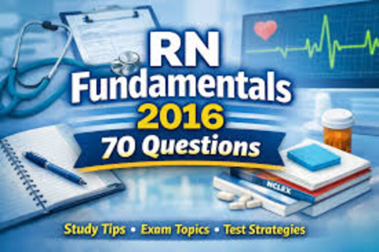 RN Fundamentals 2016 70 Questions: Mastering Nursing Essentials